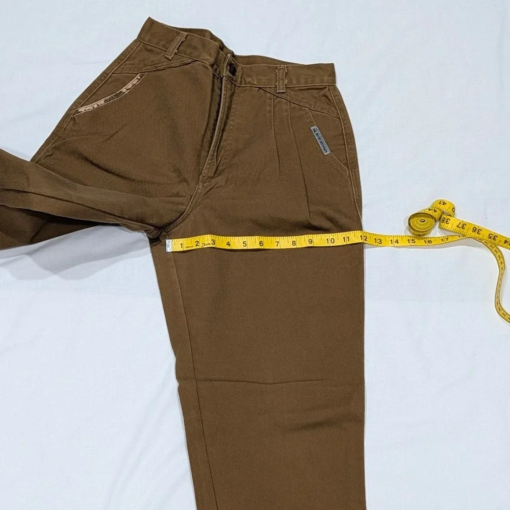 Rocky Mountain Clothing Co Vintage Brown High Waisted Western Pants Women 31/11